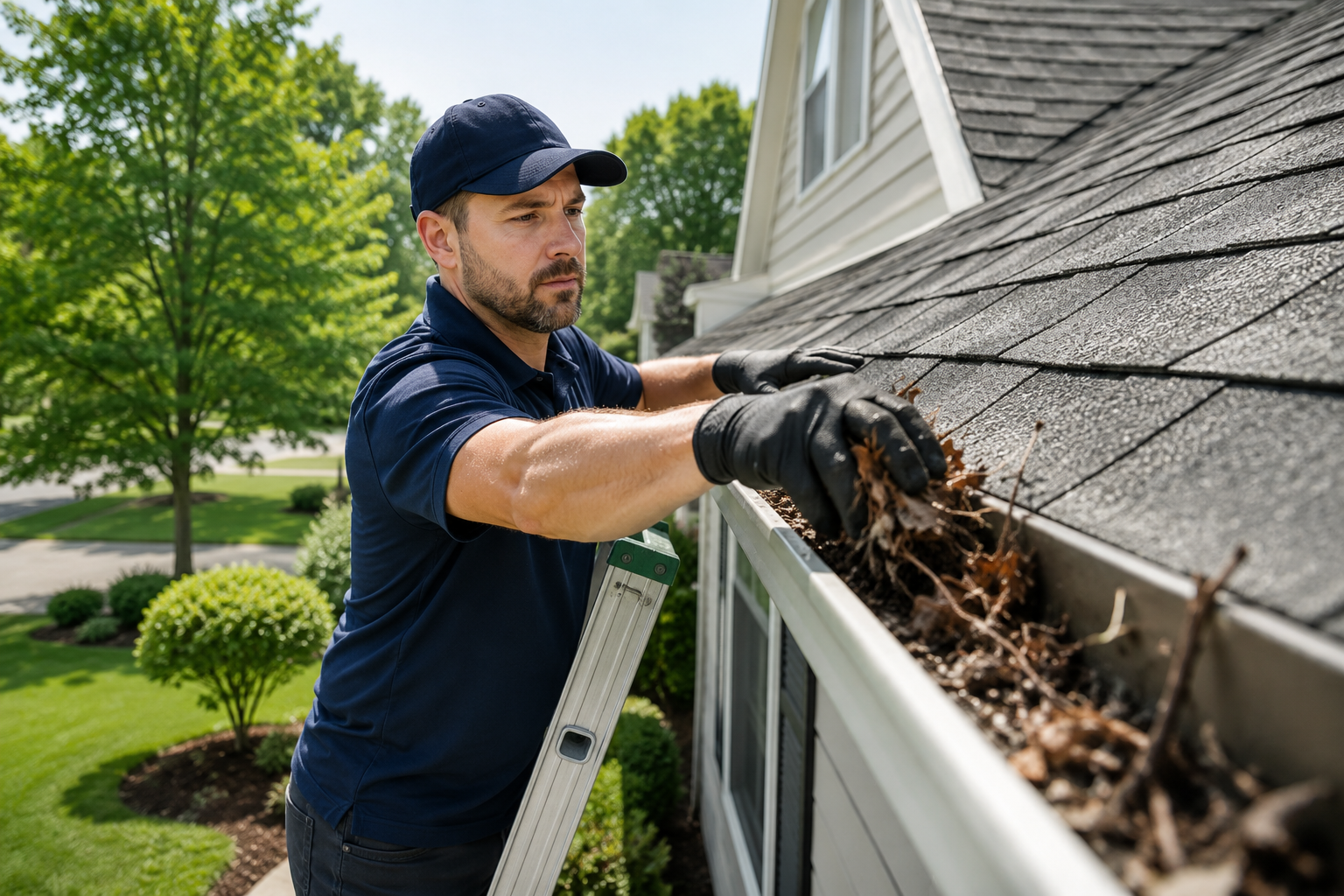 Gutter cleaning service